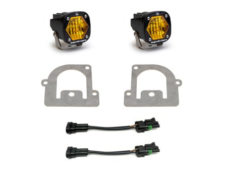 Baja Designs 21+ Ford Bronco Sport S1 WC LED Fog Pocket Light Kit - Amber on Sale