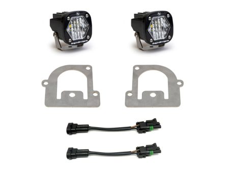 Baja Designs 21+ Ford Bronco Sport S1 WC LED Fog Pocket Light Kit - Clear For Sale