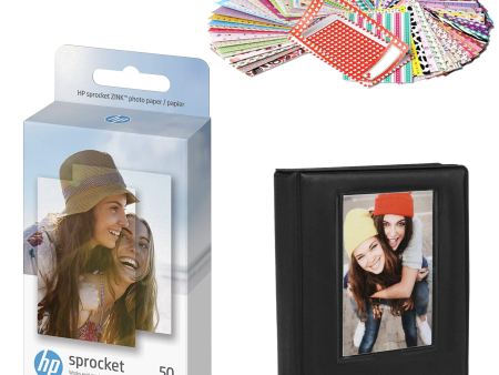 HP Sprocket 2x3  Zink Sticky Back Photo Paper (50 Sheets) Starter Bundle Discount