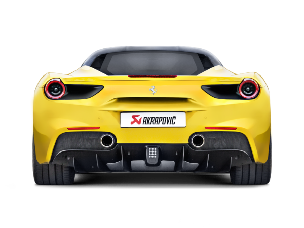 Akrapovic 16-17 Ferrari 488 GTB 488 Spyder Slip-On Line (Titanium) w  Carbon Tips For Cheap