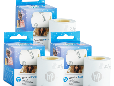 HP Sprocket Panorama 49.2’ (15 Meter) 3 Zink Paper Roll Bundle pack Discount