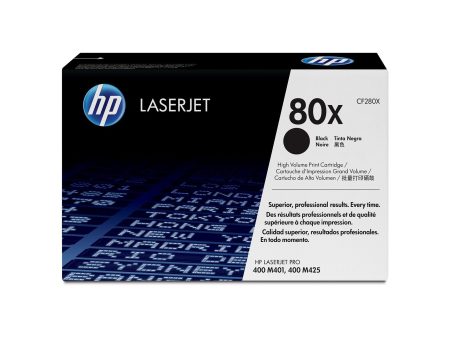 HP 80X Black Toner Cartridge, High Yield (CF280X) Hot on Sale