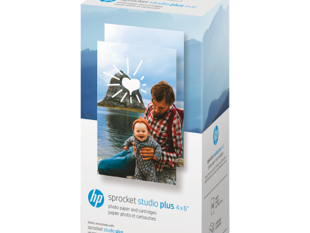 HP Sprocket Studio Plus 4  x 6  Photo Paper and Cartridges (Includes 108 Sheets and 2 Cartridges) Cheap