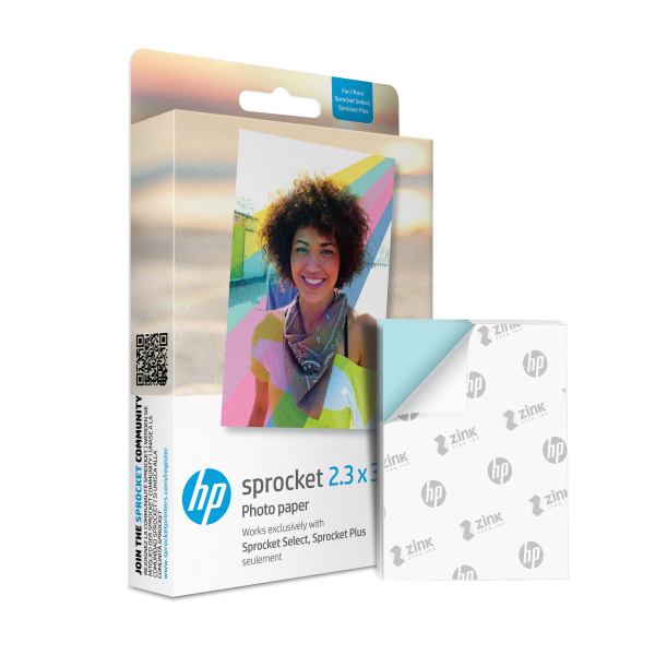 HP Sprocket 2.3  x 3.4  Premium Zink Sticky Back Photo Paper (20 Sheets) Cheap