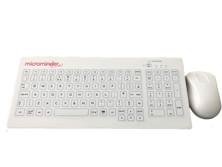 Clinical Keyboard & Mouse Bundle - White For Sale