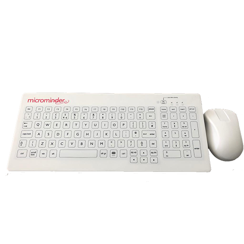 Clinical Keyboard & Mouse Bundle - White For Sale