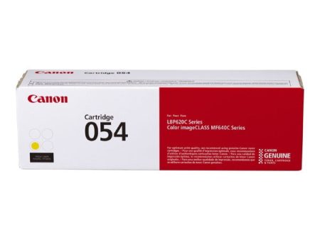 Canon (CRG-054 Y) Yellow Toner Cartridge (1,200 Yield) 3021C001AA For Sale