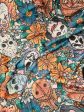 Rts: floral horror 50x60 blanket For Discount