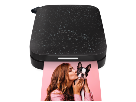 HP Sprocket Portable Instant Photo Printer – 2” x 3” Black Noir For Sale