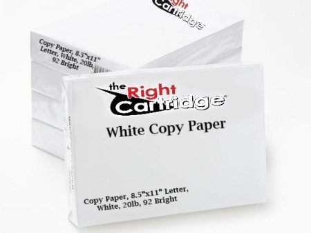 TRC Copy Paper, 8.5 x11  Letter, White, 20lb, 92 Bright, 10 Reams Case Pricing 5K Sheets on Sale