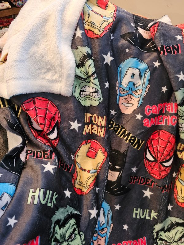 Rts: superhero 50x60 blanket Hot on Sale