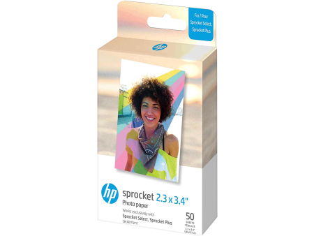 HP Sprocket 2.3  x 3.4  Premium Zink Sticky Back Photo Paper (50 Sheets) Fashion