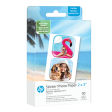 HP Sprocket 2x3” Premium Zink Pre-Cut Sticker Photo Paper (30 Sheets) on Sale