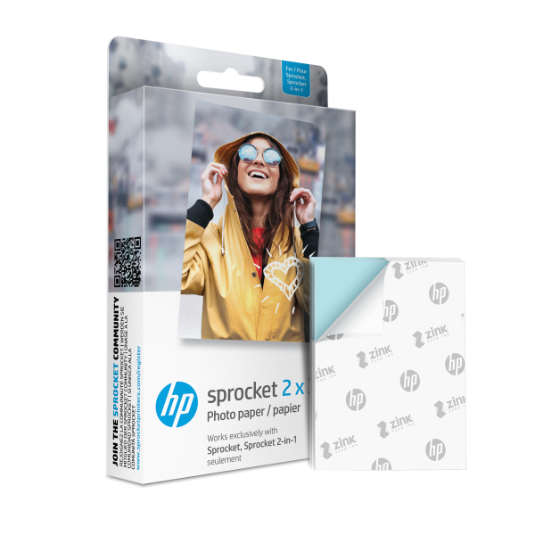 HP Sprocket 2 x3  Premium Zink Sticky Back Photo Paper (50 Sheets) Online now