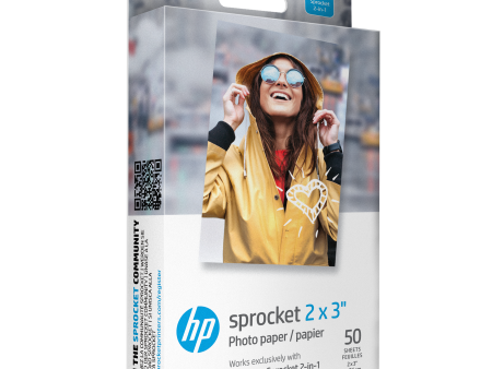 HP Sprocket 2” x 3” Premium Zink Sticky-Back Photo Paper (50 Sheets) Online