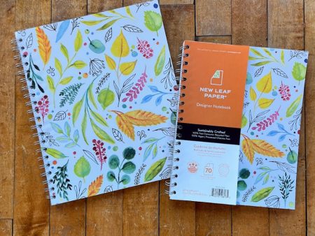 Designer Notebook - Leaves Hot on Sale