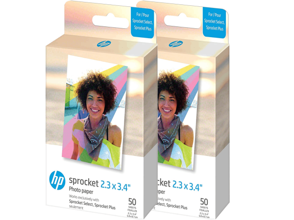 HP Sprocket 2.3  x 3.4  Premium Zink Sticky Back Photo Paper (100 Sheets) Sale