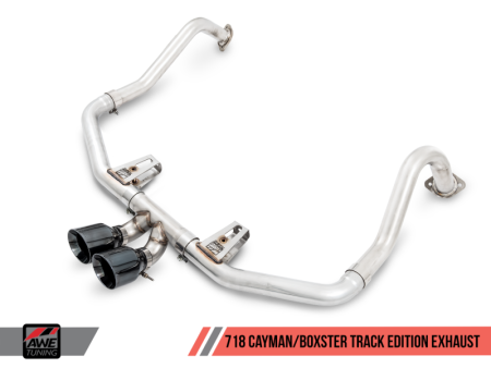 AWE Tuning Porsche 718 Boxster   Cayman Track Edition Exhaust - Chrome Silver Tips Online