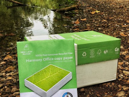 Harmony Office 100% PCRF copy paper w HP ColorLok (Carton 8 Reams 4000 Sheets, 8-1 2 x11  20 lb. Bond)     92 Brightness For Discount