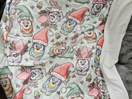 Rts: heeler xmas gnomes 50x60 blanket Online Sale