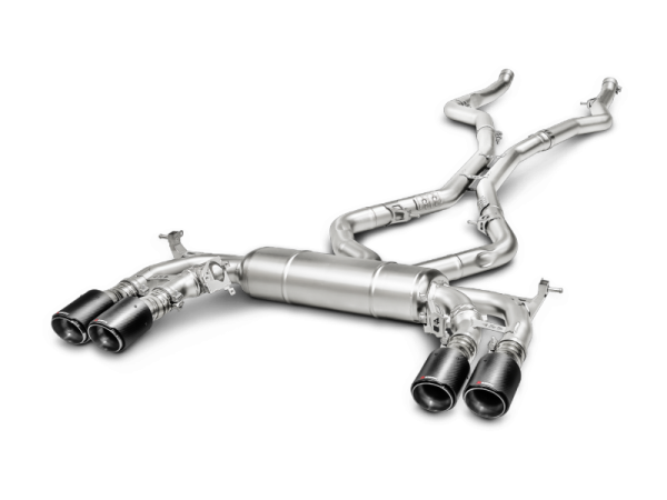 Akrapovic 15-17 BMW X5M (F85) Evolution Line Cat Back (Titanium) w  Carbon Tips on Sale