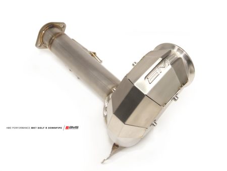 AMS Performance 2015+ VW Golf R MK7 Downpipe w High Flow Catalytic Converter Online Sale