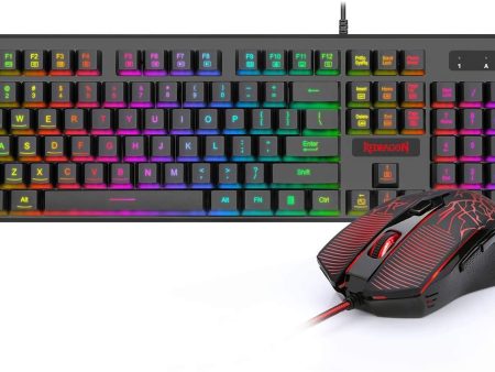 RGB Gaming Keyboard and Mouse Combo (Black) Sale