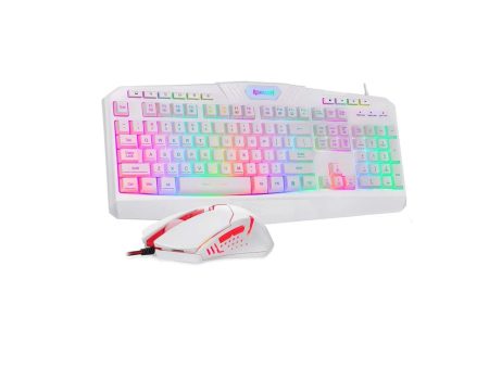 RGB Gaming Keyboard and Mouse Combo (White) Fashion