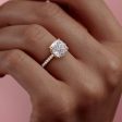 The Aline Set With A 1 Carat Cushion Lab Diamond Online