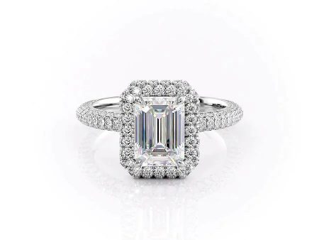 The Kylie Set With A 1.5 Carat Emerald Lab Diamond on Sale