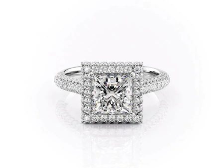 The Kylie Set With A 3 Carat Princess Lab Diamond Discount