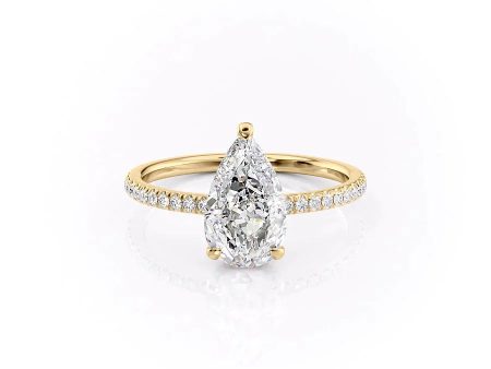 The Aline Set With A 3 Carat Pear Lab Diamond Fashion