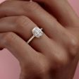 The Aline Set With A 3 Carat Elongated Cushion Lab Diamond Hot on Sale