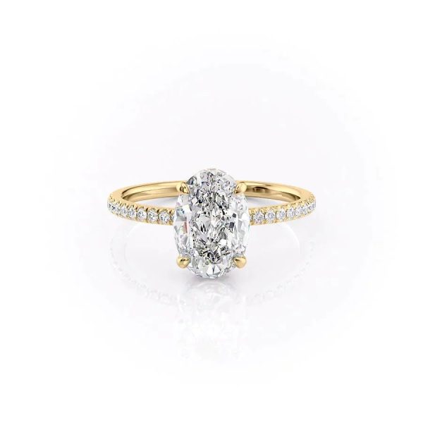 The Aline Set With A 2.5 Carat Oval Lab Diamond Fashion