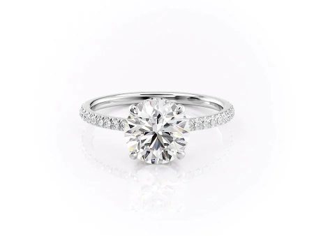 The Aline Set With A 1.5 Carat Round Lab Diamond Hot on Sale