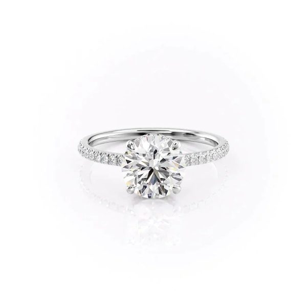 The Aline Set With A 1.5 Carat Round Lab Diamond Hot on Sale