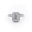 The Kylie Set With A 1.5 Carat Radiant Lab Diamond Online