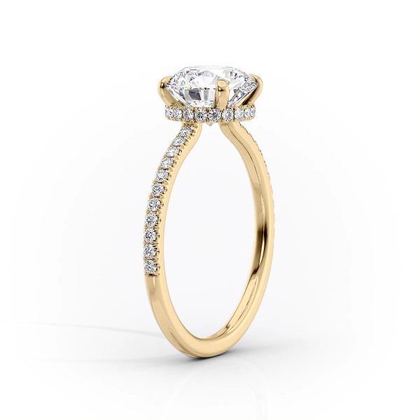 The Aline Set With A 1 Carat Round Lab Diamond Online