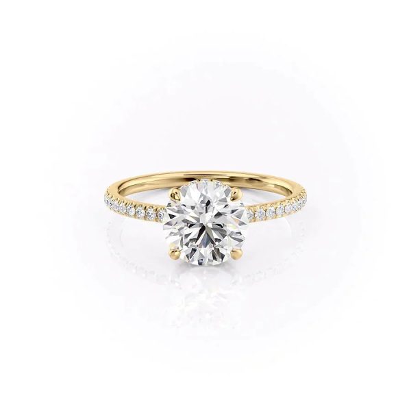 The Aline Set With A 3 Carat Round Lab Diamond Fashion