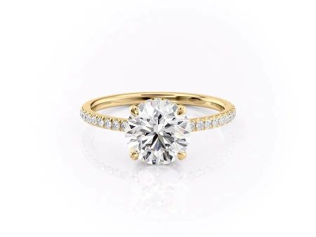 The Aline Set With A 1 Carat Round Lab Diamond Online