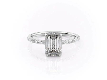 The Aline Set With A 2 Carat Emerald Lab Diamond Online Hot Sale